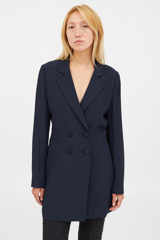 Kiki De Montparnasse Navy Long Blazer