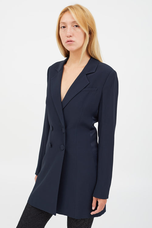 Kiki De Montparnasse Navy Long Blazer