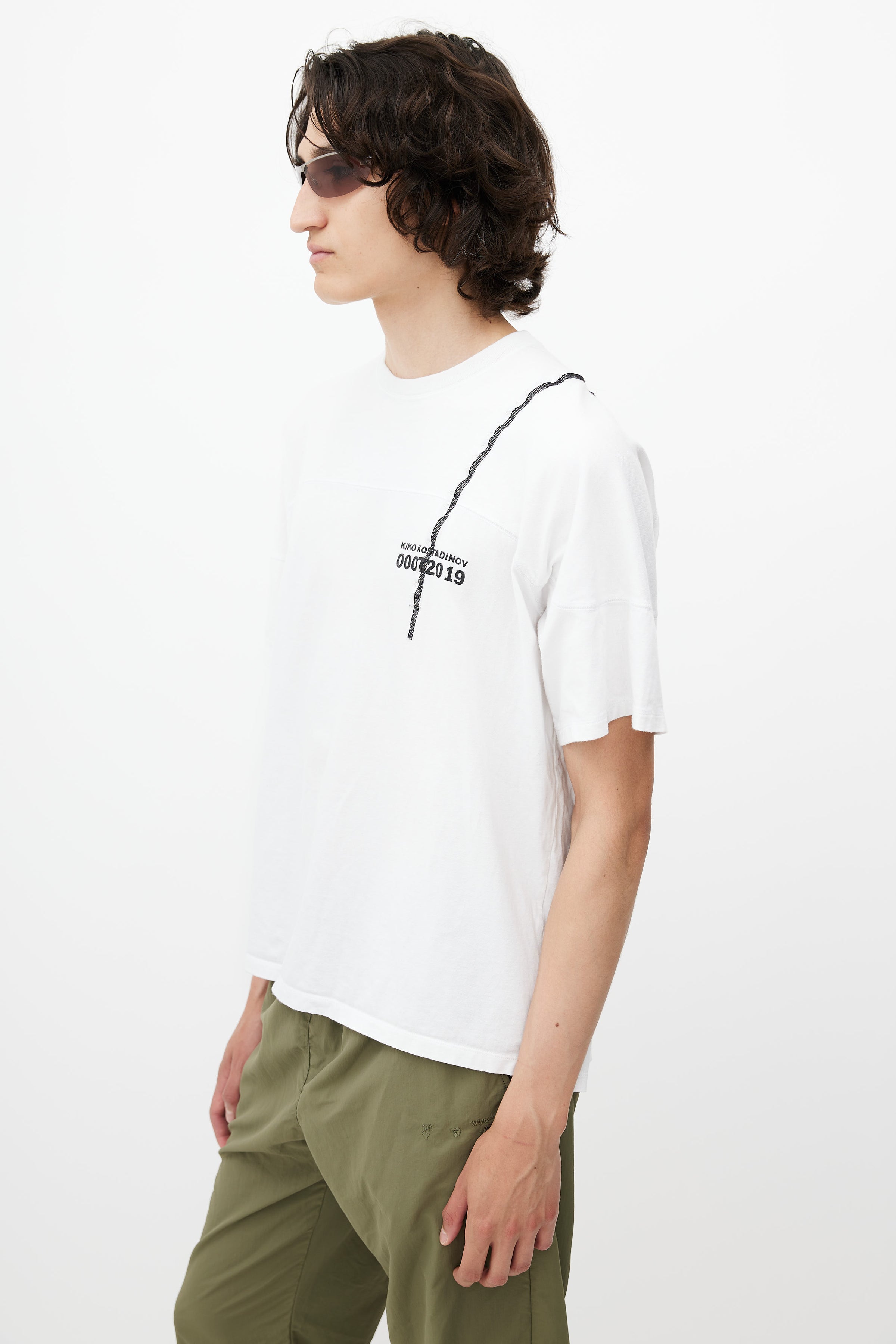 Kiko Kostadinov // White & Multicolour 00072019 Logo T-Shirt – VSP