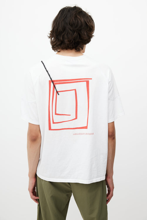 Kiko Kostadinov White & Multicolour 00072019 Logo T-Shirt