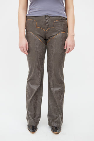 Stella McCartney // Grey Flared Wool Trousers – VSP Consignment