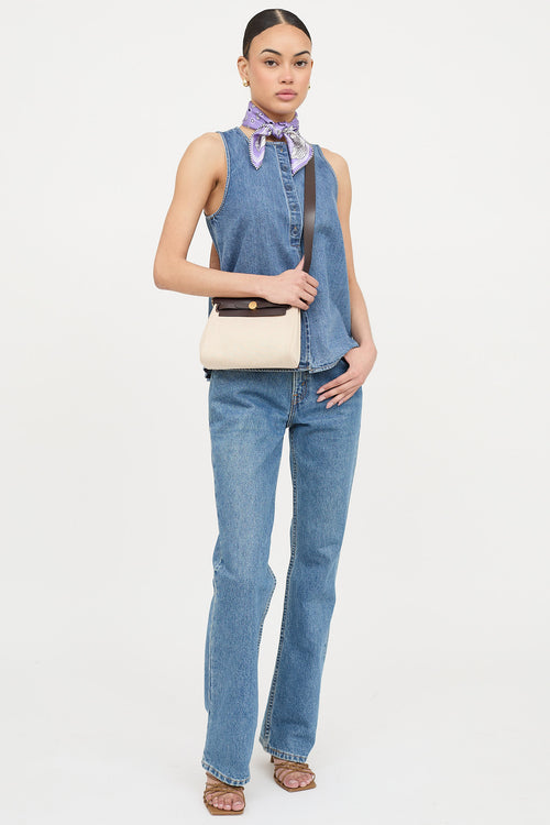 Hermès 2024 Mini Military Toile Herbag Zip 20  Bag