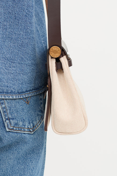 Hermès 2024 Mini Military Toile Herbag Zip 20  Bag