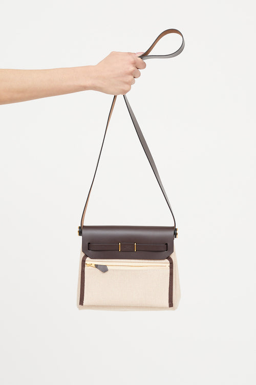 Hermès 2024 Mini Military Toile Herbag Zip 20  Bag