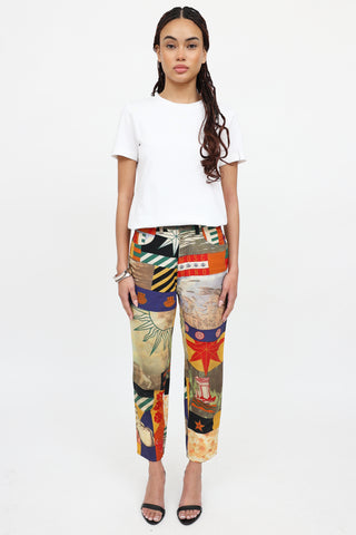 Moschino C. 1990's Multi Pattern Pants