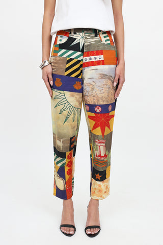 Moschino C. 1990's Multi Pattern Pants