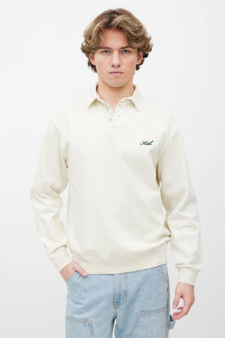 Kith Cream Cotton Polo Sweatshirt