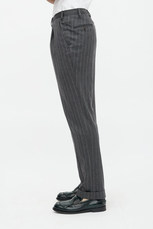 Kiton Pinstripe Trouser