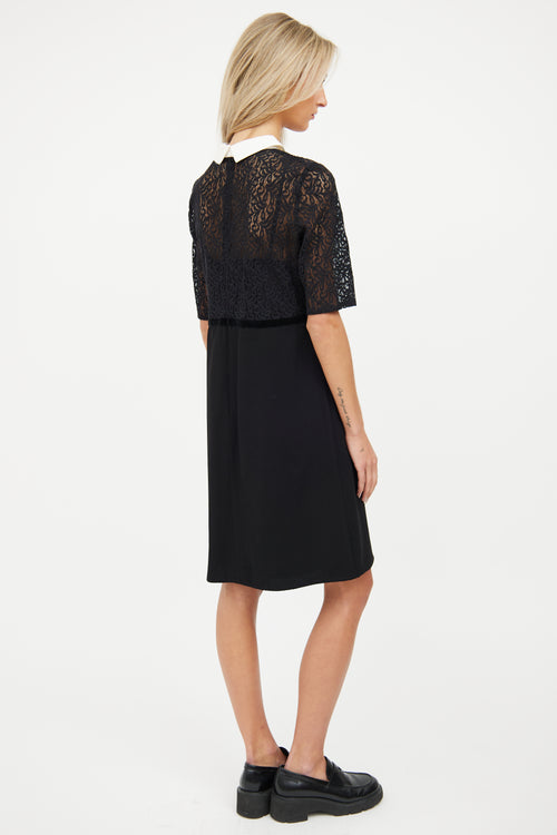 The Kooples Black & White Lace Dress