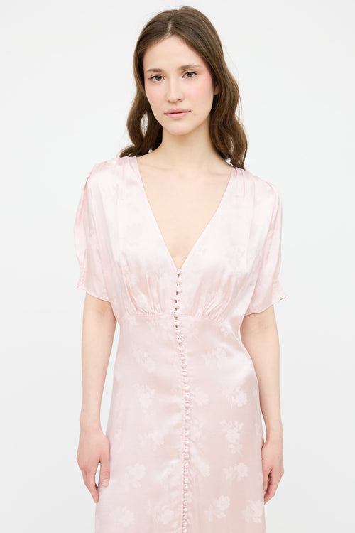 The Kooples Floral Button Up Maxi Dress