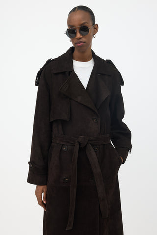 Kulakovsky Suede Hazel Trench Coat