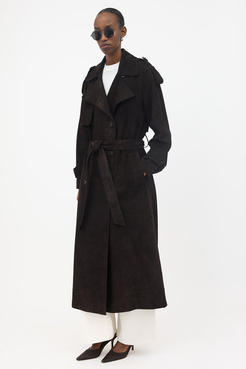 Kulakovsky Suede Hazel Trench Coat