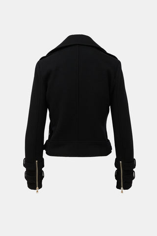 L'Agence Wool Biker Jacket