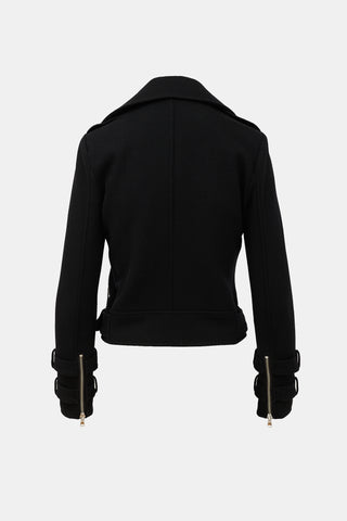 L'Agence Wool Biker Jacket