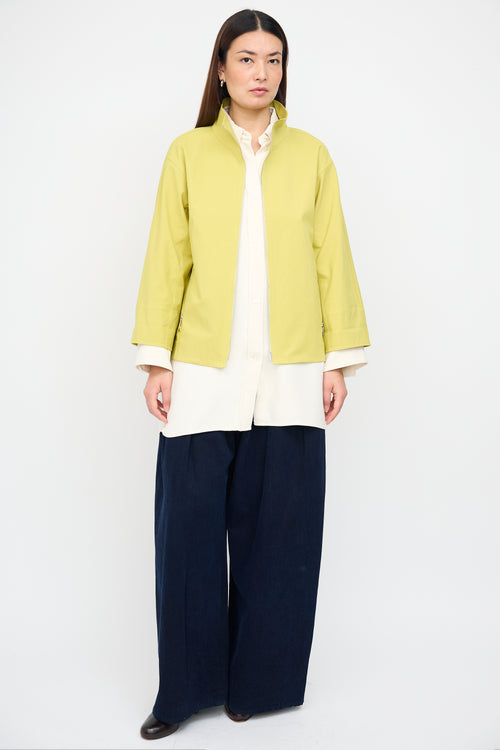 Lafayette 148 Yellow Three Quarter Sleeve Jacket