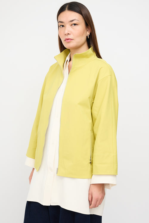 Lafayette 148 Yellow Three Quarter Sleeve Jacket