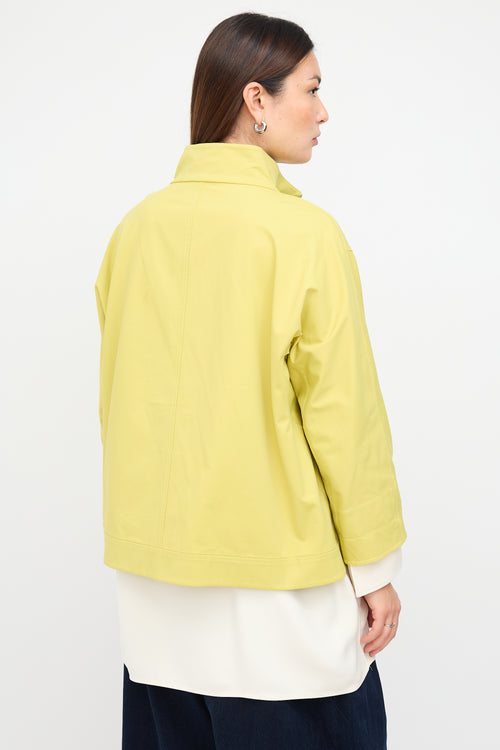 Lafayette 148 Yellow Three Quarter Sleeve Jacket