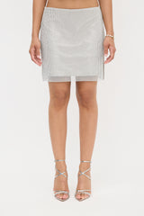 LAMARQUE Rhinestone Pati Mini Skirt