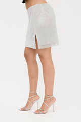 LAMARQUE Rhinestone Pati Mini Skirt