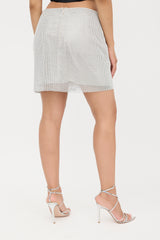 LAMARQUE Rhinestone Pati Mini Skirt
