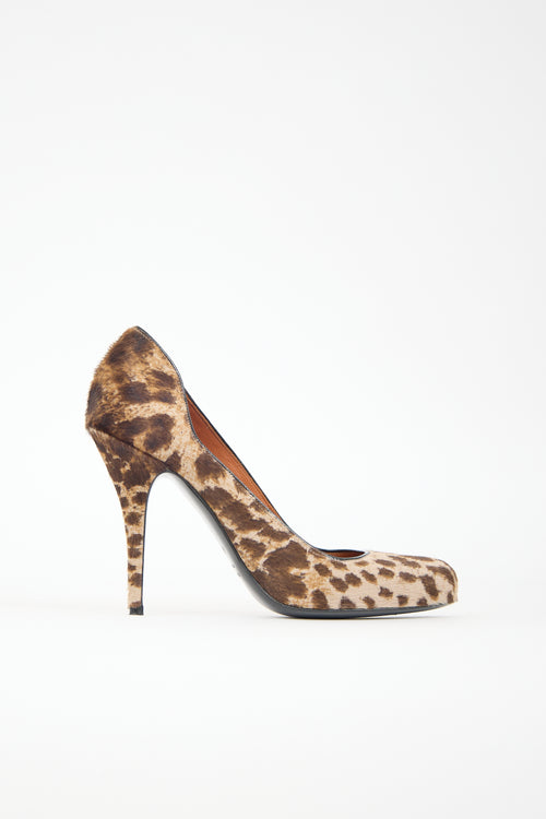 Lanvin Textured Hair Pump