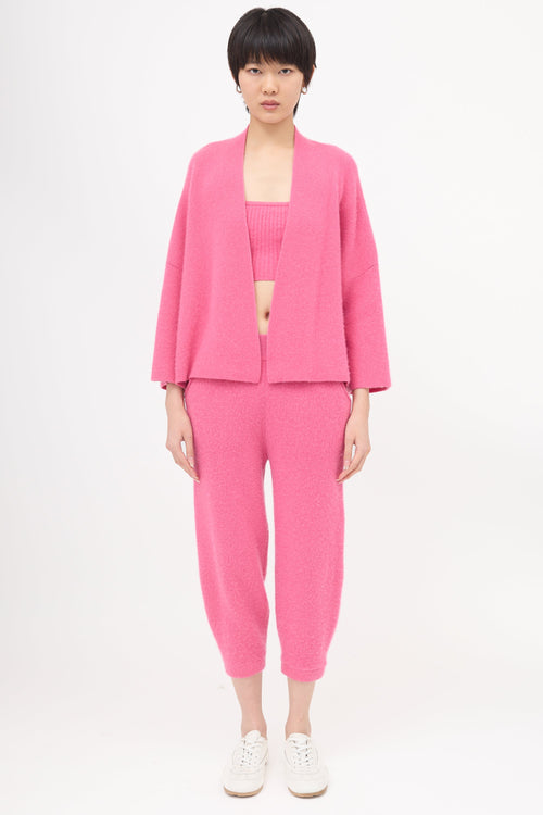 LAPOINTE Cashmere Open Front Cardigan