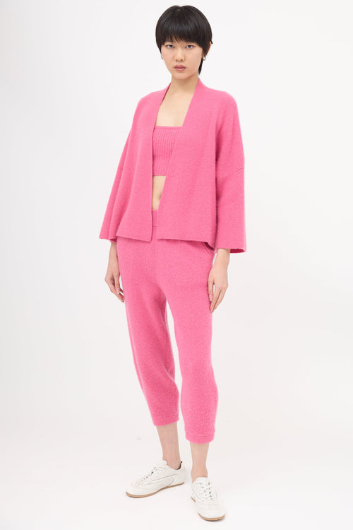 LAPOINTE Cashmere Open Front Cardigan