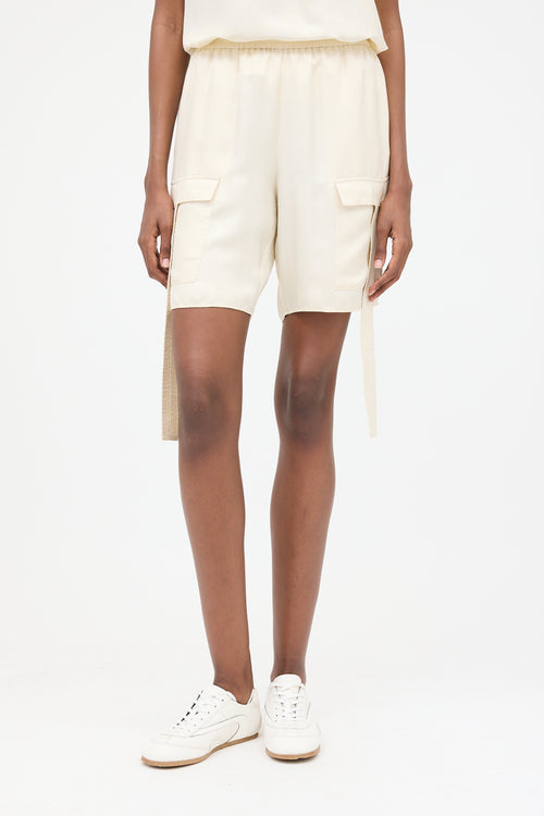 LAPOINTE Silk Twill Cargo Shorts