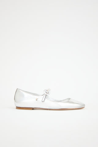 Larroude Patent Blair Flat