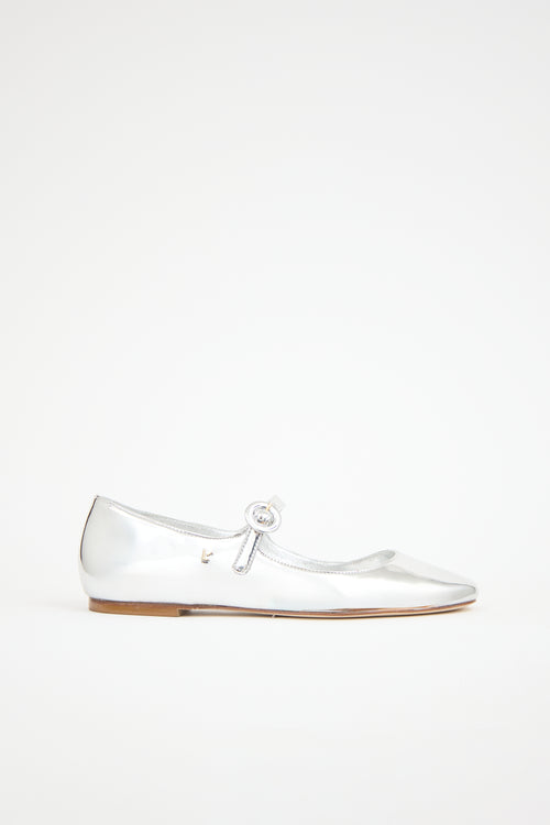 Larroude Patent Blair Flat