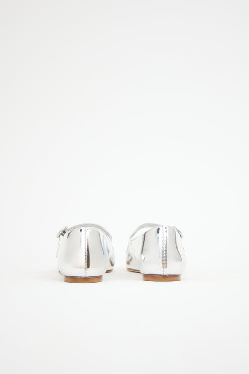 Larroude Patent Blair Flat