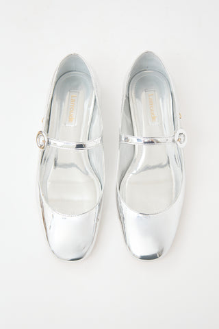 Larroude Patent Blair Flat