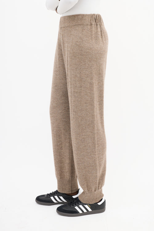 Lauren Manoogian Brown Merino Wool Pant