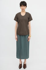 Lemaire Poplin Short Sleeve Blouse