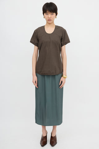 Lemaire Poplin Short Sleeve Blouse
