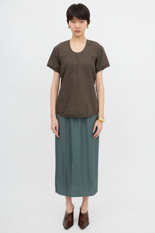 Lemaire Poplin Short Sleeve Blouse