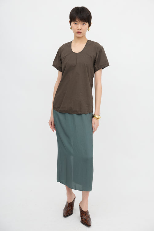 Lemaire Poplin Short Sleeve Blouse