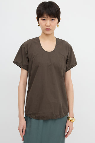 Lemaire Poplin Short Sleeve Blouse