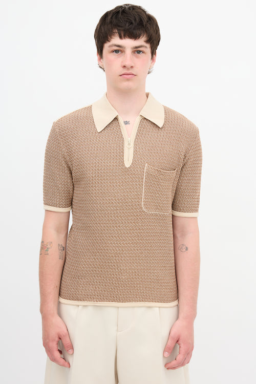 Lemaire Knit Zip Polo