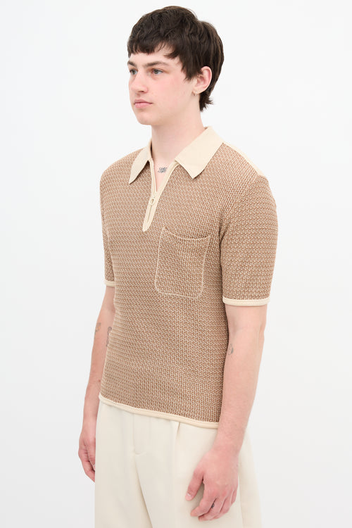 Lemaire Knit Zip Polo