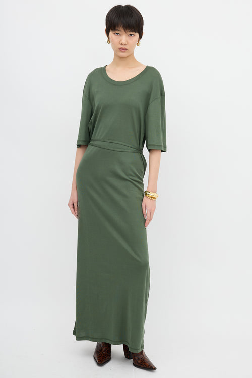 Lemaire Belted Rib T-Shirt Dress