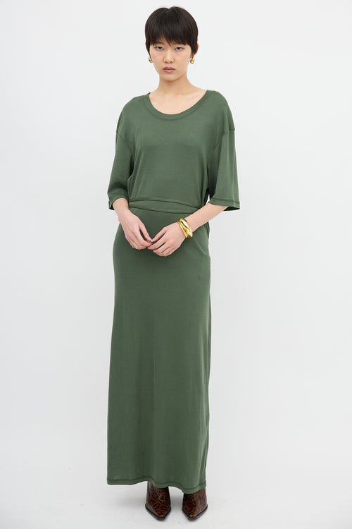 Lemaire Belted Rib T-Shirt Dress