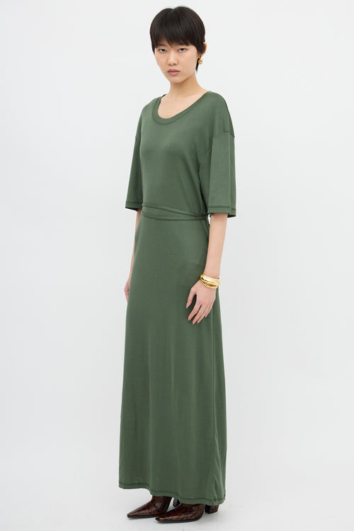 Lemaire Belted Rib T-Shirt Dress