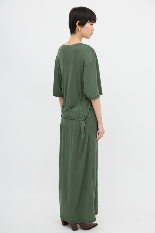 Lemaire Belted Rib T-Shirt Dress