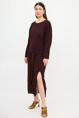 Lemaire Wool Tie Sweater Dress