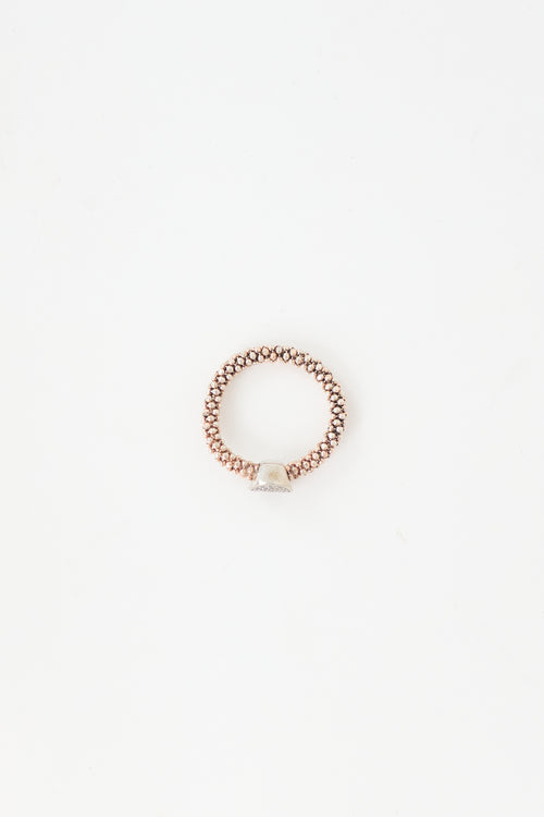 Links of London Rose Gold Effervescence Circle Ring