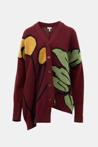 Loewe Herbarium Asymmetric Cardigan