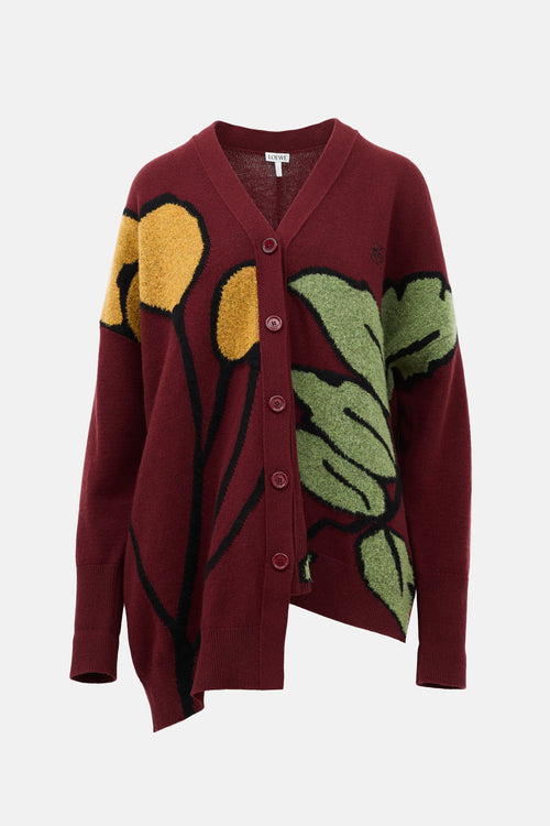 Loewe Herbarium Asymmetric Cardigan
