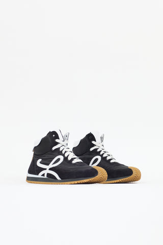 Loewe Nylon & Suede Flow High-Top Sneaker