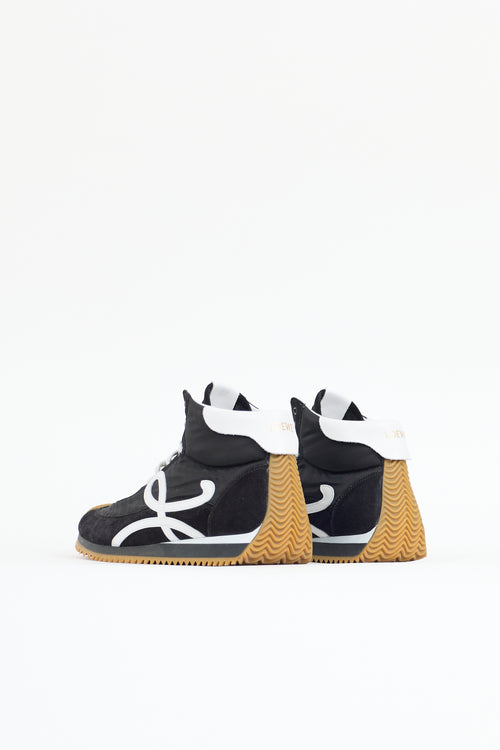 Loewe Nylon & Suede Flow High-Top Sneaker